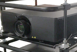 Christie Laser Projector in Fly Frame